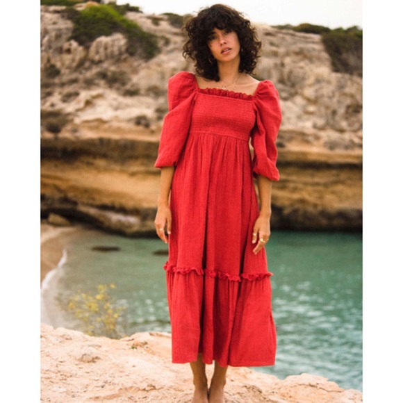 Billabong ✨💫 Magic Hour Red Maxi Dress - Picture 8 of 10